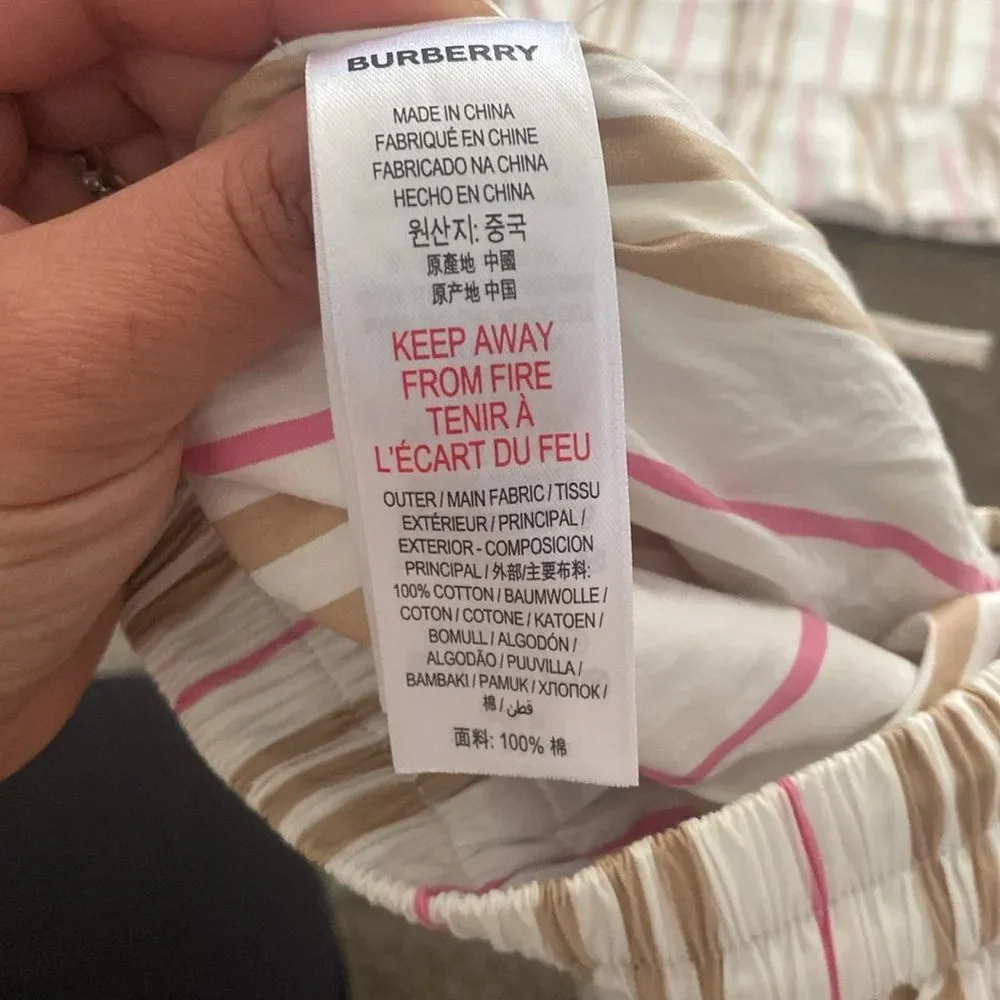 Vintage rare Burberry matching Tennis set